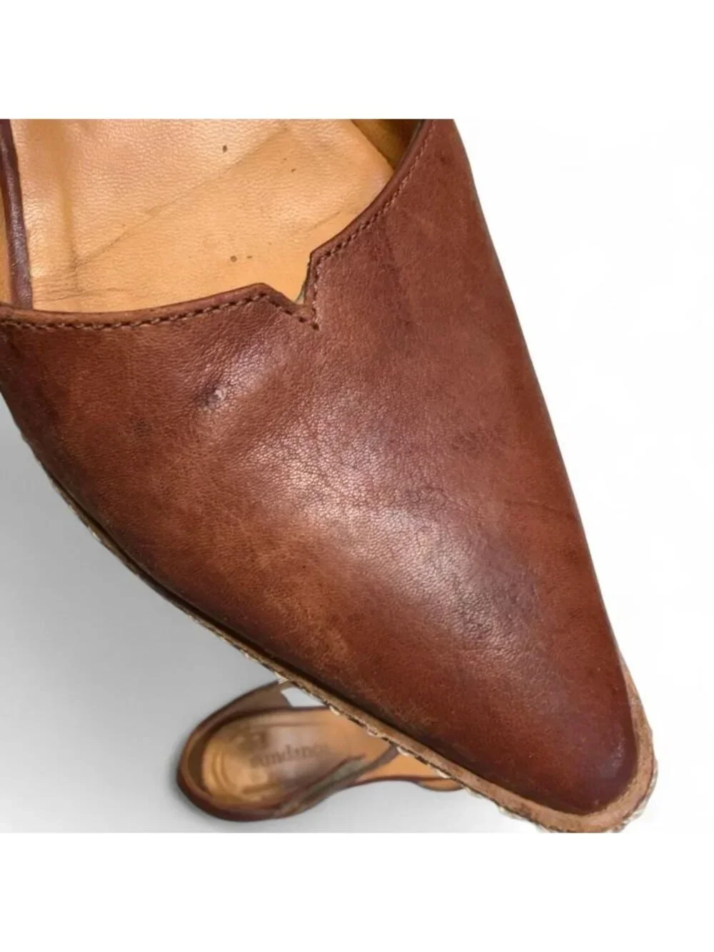 Sundance Coralise Mary Jane Pointed Toe Heeled Flats Women's 37 France Luxury